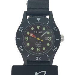 ▼▼ TRIWA トリワ メンズ腕時計 クオーツ タイムフォーオーシャンズ サブマリーナ オクトパス TF0206 Aランク