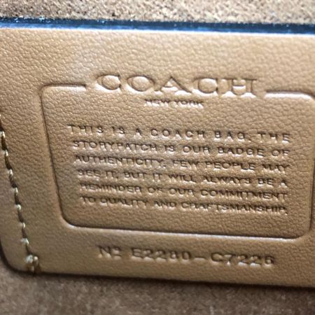  COACH コーチ レディース 2WAYバッグ シグネチャー ペッパー サッチェル ショルダーバッグ C7226 ブラウン