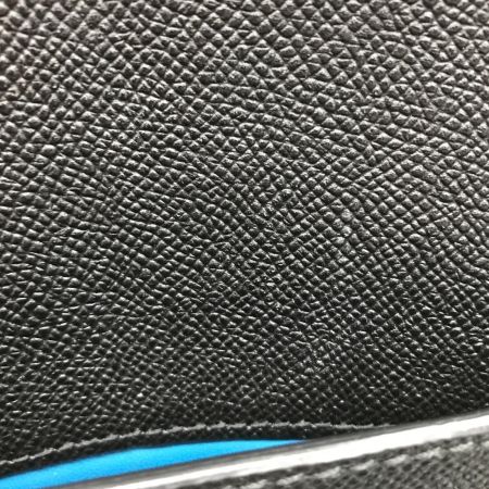  BVLGARI ブルガリ バッグ ショルダーバッグ　メッセンジャーバッグ 外側ブラック x 内側ブルー