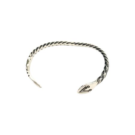  LARRY SMITH ラリースミス ユニセックス シルバーアクセサリー SNAKE BRACELET SV925 12.6g シルバー