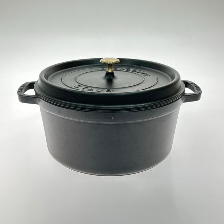  STAUB ストウブ 28cm ブラック 鉄鍋 両手鍋 ブラック