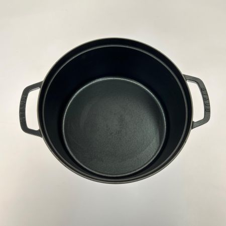  STAUB ストウブ 28cm ブラック 鉄鍋 両手鍋 ブラック