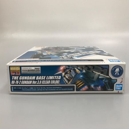 BANDAI バンダイ プラモデル 1/100 MG RX-78-2 ガンダムVer.3.0 クリアカラー