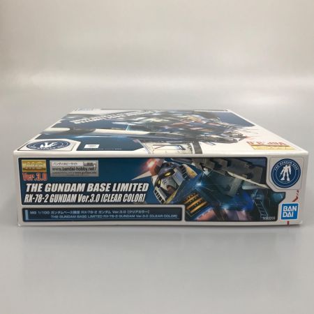 BANDAI バンダイ プラモデル 1/100 MG RX-78-2 ガンダムVer.3.0 クリアカラー