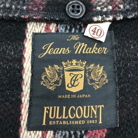  FULL COUNT フルカウント コート ウールコート SIZE 40 程度B メンズ 2918 CHECK PRISONER COAT(D.C.L.S)