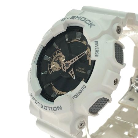  CASIO カシオ メンズ腕時計 クオーツ デジアナウォッチ G-SHOCK Gショック GA-110RG ホワイト