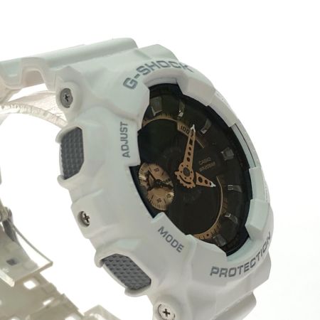  CASIO カシオ メンズ腕時計 クオーツ デジアナウォッチ G-SHOCK Gショック GA-110RG ホワイト