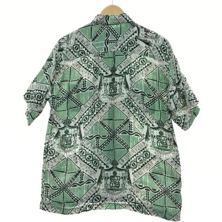  SUN SURF サンサーフ シャツ アロハシャツ 夏物 SIZE L メンズ スペシャルエディション HAWAIIAN MONARCH SS39479 グリーン