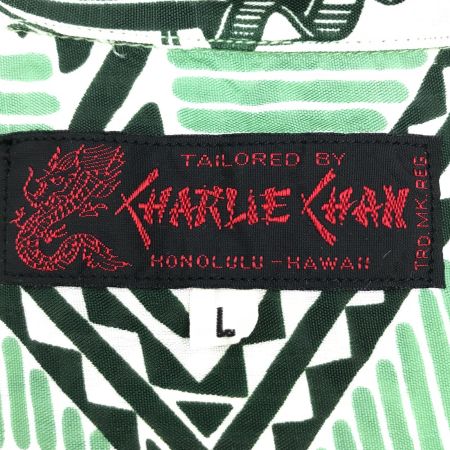  SUN SURF サンサーフ シャツ アロハシャツ 夏物 SIZE L メンズ スペシャルエディション HAWAIIAN MONARCH SS39479 グリーン