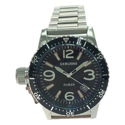 ▼▼ SEALANE シーレーン メンズ腕時計 クオーツ デイト 20気圧防水 ビッグフェイス 49mm SE57 Bランク