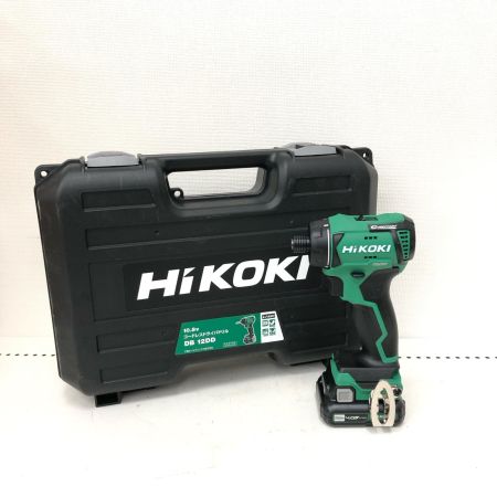 HiKOKI ハイコーキ 電動工具 充電式 10.8V コードレスドライバドリル 充電器・充電池2個・ケース付 PSEマーク有 DB12DD