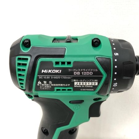  HiKOKI ハイコーキ 電動工具 充電式 10.8V コードレスドライバドリル 充電器・充電池2個・ケース付 PSEマーク有 DB12DD