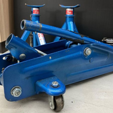【発送不可　店頭受取のみ】工具 工具関連用品 ジャッキセット 2t ジャッキスタンド+フロアジャッキ