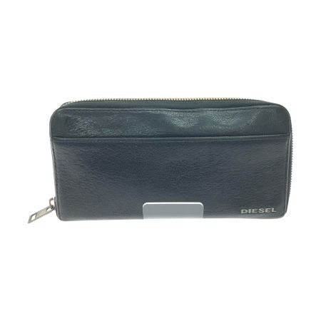  DIESEL ディーゼル メンズ 長財布 ラウンドファスナー L字ファスナー小銭入れ 内側デニム X06752 ブラック