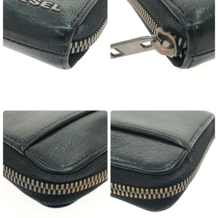  DIESEL ディーゼル メンズ 長財布 ラウンドファスナー L字ファスナー小銭入れ 内側デニム X06752 ブラック
