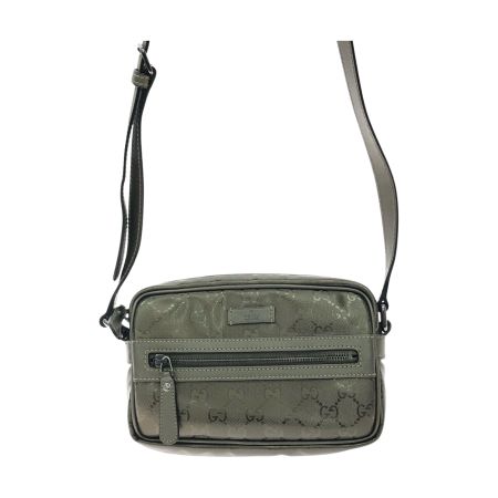  GUCCI グッチ レディース ショルダーポーチ ショルダーバッグ GGインプリメ 201447 メタリックゴールド