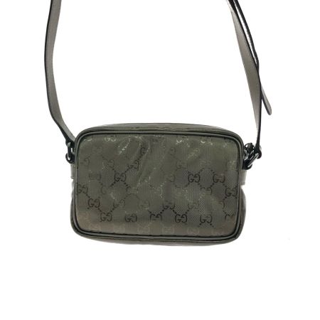  GUCCI グッチ レディース ショルダーポーチ ショルダーバッグ GGインプリメ 201447 メタリックゴールド