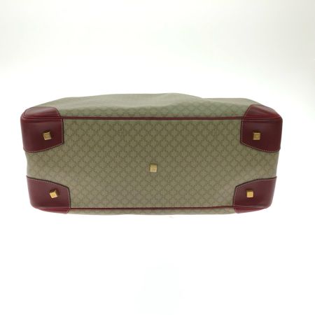  CELINE セリーヌ レディース オールドセリーヌ マカダム PVC×レザー ボストンバッグ 2WAY CE00/14 カーキ