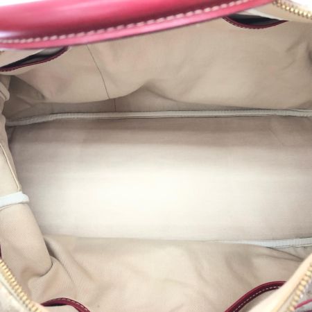  CELINE セリーヌ レディース オールドセリーヌ マカダム PVC×レザー ボストンバッグ 2WAY CE00/14 カーキ