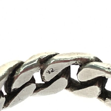   メーカー不明 メンズ シルバーリング チェーンデザイン 喜平 シルバー925 20.5号 7.5g