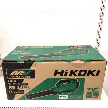  HiKOKI ハイコーキ 電動工具 36V 充電式 コードレスブロワ RB36DA グリーン
