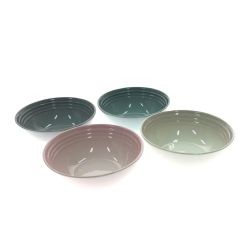 ▼▼ LE CREUSET ルクルーゼ 洋食器 シリアルボウル 16cm×4個セット Aランク