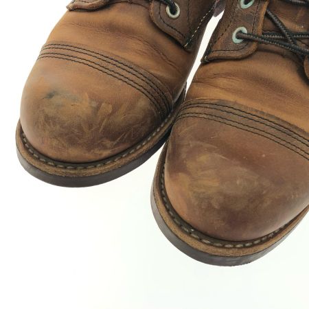  RED WING レッドウィング メンズブーツワークブーツ アイアンレンジ ビブラムソール コッパー 26.5cm 8085 ブラウン