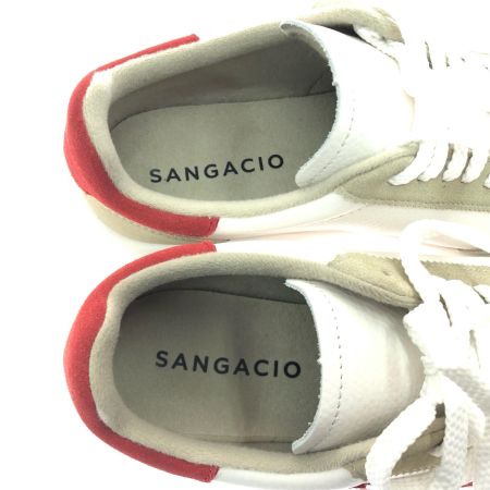  via sangacio サンガッチョ メンズスニーカー にゅ BLOW ローカットスニーカー 25cm ホワイト