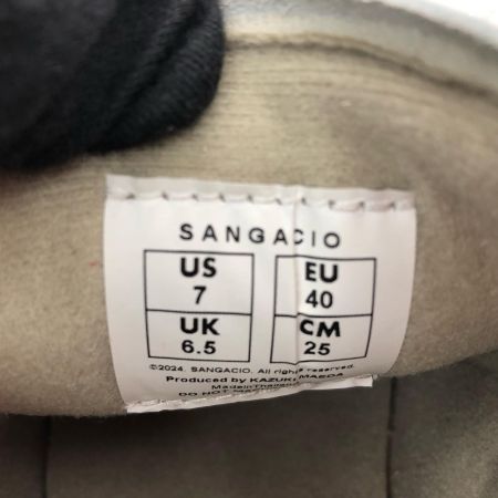  via sangacio サンガッチョ メンズスニーカー にゅ BLOW ローカットスニーカー 25cm ホワイト