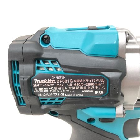  MAKITA マキタ コードレス式 40V 充電式ドライバドリル 充電器・充電池2個・ケース付 PSEマーク有 DF001GRDX ブルー