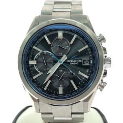 ▼▼ CASIO カシオ メンズ腕時計 ソーラー電波 OCEANUS オシアナス クラシックライン デイデイト OCW-T4000 Bランク