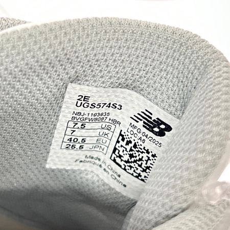  NEW BALANCE ニュー・バランス スパイクレス ゴルフシューズ UGS574S3 ホワイト SIZE 25.5cm