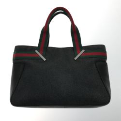 ▼▼ GUCCI グッチ バッグ トートバッグ GG  皮部分にキズあり ★ 73984-212792 ブラック Bランク