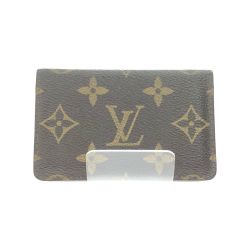 ▼▼ LOUIS VUITTON ルイヴィトン ユニセックス カードケース 名刺入れ モノグラム ポシェット カルト ヴィジット M56362 ブラウン Bランク