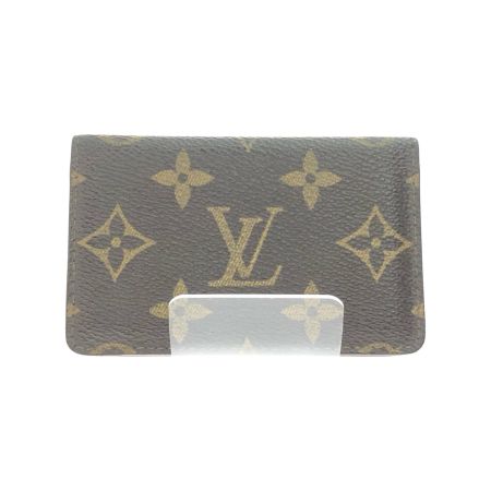  LOUIS VUITTON ルイヴィトン ユニセックス カードケース 名刺入れ モノグラム ポシェット カルト ヴィジット M56362 ブラウン