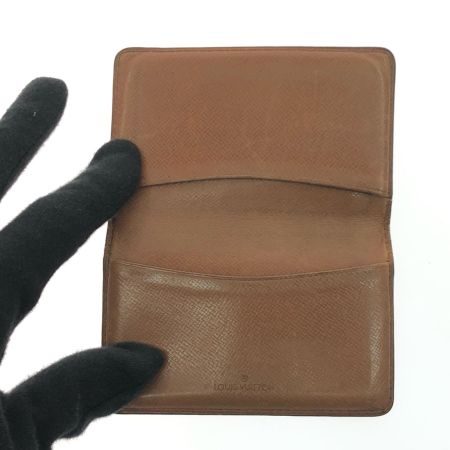  LOUIS VUITTON ルイヴィトン ユニセックス カードケース 名刺入れ モノグラム ポシェット カルト ヴィジット M56362 ブラウン