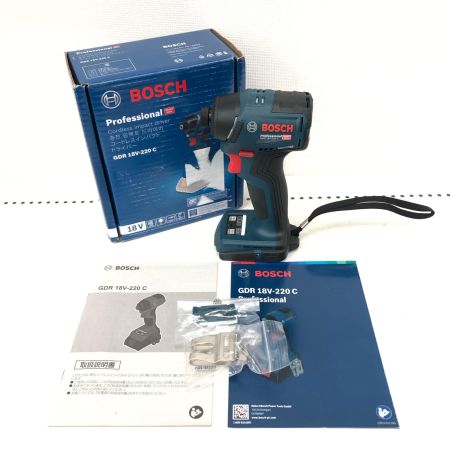  BOSCH ボッシュ 電動工具 充電式 18V コードレスインパクトドライバ 本体のみ GDR-18V-220C