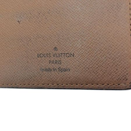  LOUIS VUITTON ルイヴィトン ユニセックス 二つ折り財布 小銭入れなし モノグラム ポルトビエ・カルトクレディ M60879 ブラウン