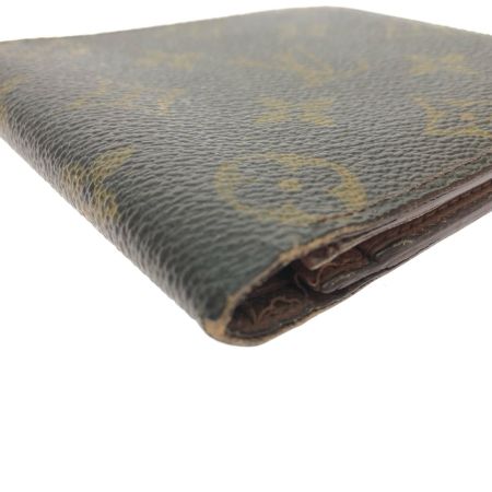  LOUIS VUITTON ルイヴィトン ユニセックス 二つ折り財布 小銭入れなし モノグラム ポルトビエ・カルトクレディ M60879 ブラウン
