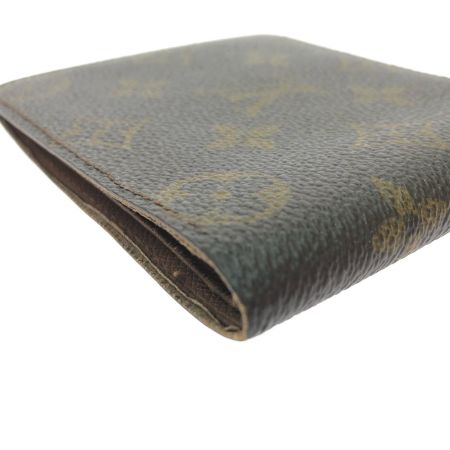  LOUIS VUITTON ルイヴィトン ユニセックス 二つ折り財布 小銭入れなし モノグラム ポルトビエ・カルトクレディ M60879 ブラウン