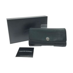 ▼▼ CHROME HEARTS クロムハーツ メンズ 長財布 JUDY ジュディ ウォレット クロスボール 2246-304-0410-0900 ブラック Bランク