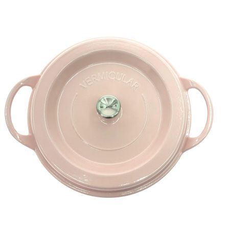  VERMICULAR バーミキュラ ホーロー両手鍋 オーブンポットラウンド 26cm  PNK26R パールピンク