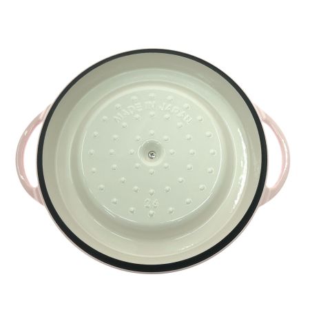  VERMICULAR バーミキュラ ホーロー両手鍋 オーブンポットラウンド 26cm  PNK26R パールピンク