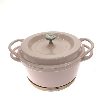  VERMICULAR バーミキュラ 両手鍋 オーブンポットラウンド 22cm＋マグネットリベット（鍋敷き）22cm セット  パールピンク