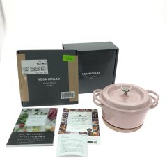  VERMICULAR バーミキュラ 両手鍋 オーブンポットラウンド 18cm＋マグネットリベット（鍋敷き）18cm セット  パールピンク Sランク