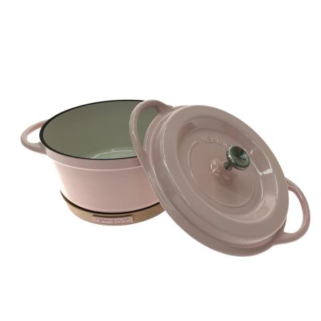  VERMICULAR バーミキュラ 両手鍋 オーブンポットラウンド 18cm＋マグネットリベット（鍋敷き）18cm セット  パールピンク