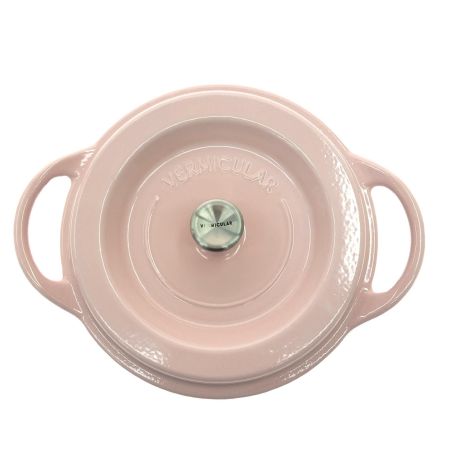  VERMICULAR バーミキュラ 両手鍋 オーブンポットラウンド 18cm＋マグネットリベット（鍋敷き）18cm セット  パールピンク