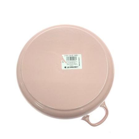  LE CREUSET ルクルーゼ ホーロー両手鍋 ココットロンド 24cm シフォンピンク