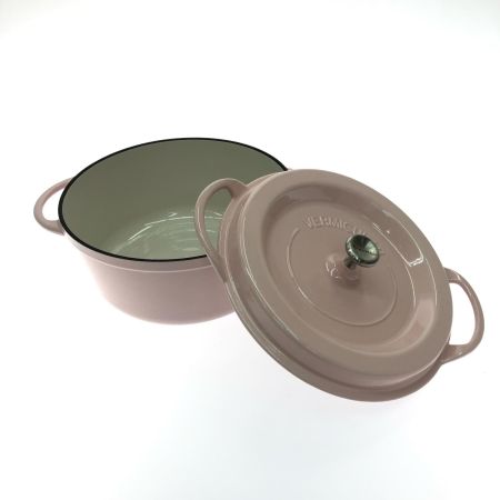  VERMICULAR バーミキュラ 両手鍋 オーブンポットラウンド 26cm＋マグネットリベット（鍋敷き）26cm セット  パールピンク