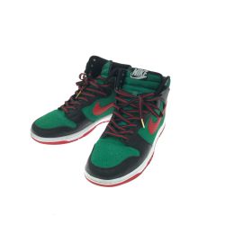 ▼▼ NIKE ナイキ メンズスニーカー DUNK HIGH 365 BY YOU ハイカットスニーカー 28.5cm グリーン/レッド/ブラック Bランク
